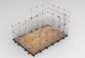 glass squash court